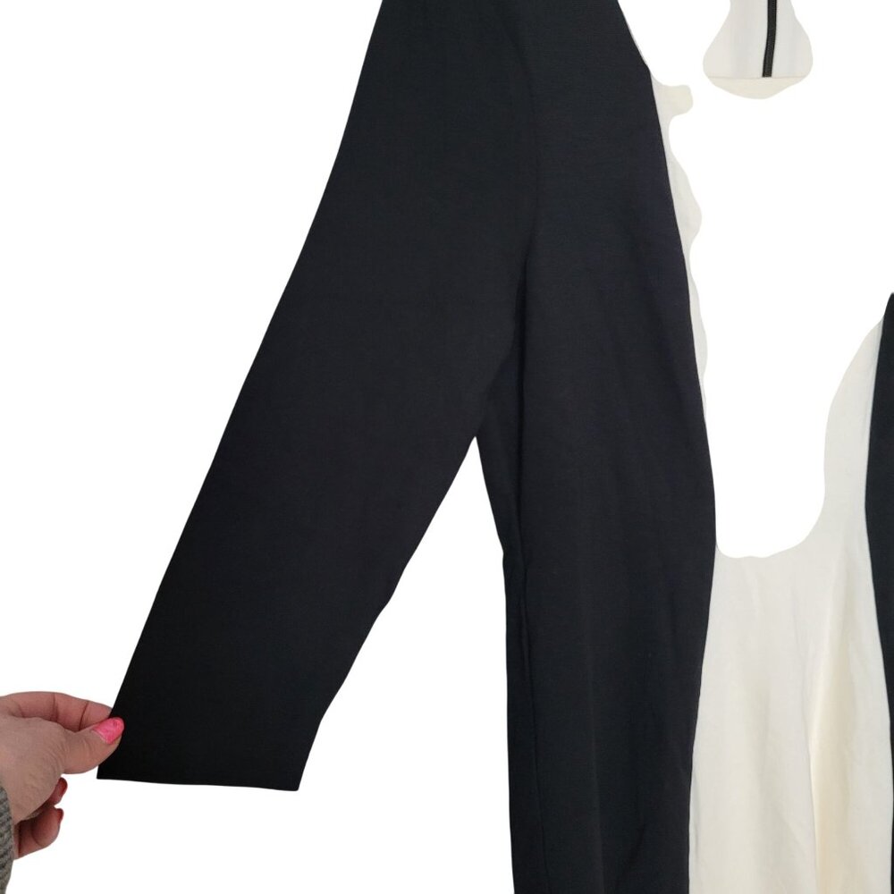 IMNYC Isaac Mizrahi Colorblock Dress Womens Size L Black & White 3/4 Sleeve NWT - Picture 6 of 8